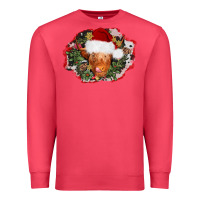 Cardinal christmas heifer Premium Sweatshirt - AdoDesignShop
