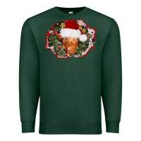 Sports Green christmas heifer Premium Sweatshirt - AdoDesignShop