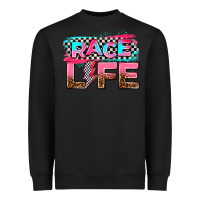 Black race life Heavyweight Sweatshirt - AdoDesignShop