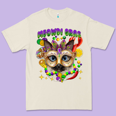 Meowdi Gras Mardi Gras Cat Premium Tee Designed By Cowgirlartshop