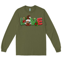 Army Green love christmas gnome Long Sleeve Tee - BundleAndBundleShop