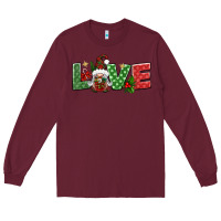 Burgundy love christmas gnome Long Sleeve Tee - BundleAndBundleShop