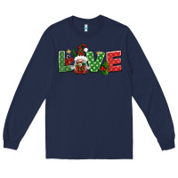 Navy love christmas gnome Long Sleeve Tee - BundleAndBundleShop