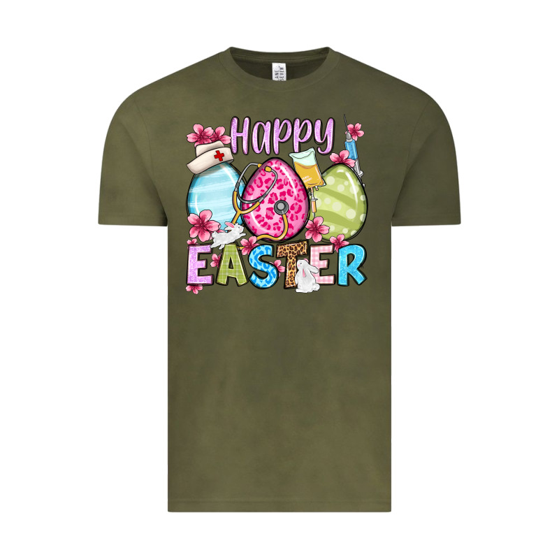 Happy Easter Eggs Vintage Tee by OliviaCreatesArt | Teevron
