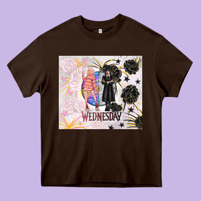 Gothic Girl And Colorful Girl Best Friends With Ro Heavy Core Tee Designed By Tumblerdesignbyshophia