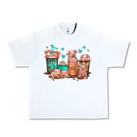 White cute pigs coffee Urban Heavy Tee - Jasminsmagicworld