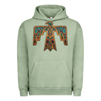 Pigment Oil Green thunderbird Urban Hoodie - JahusDesignShop