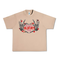 Burro Happy Valentine's Day skeleton hands Urban Heavy Tee - FaDigitalArtStudio