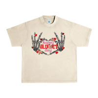 Sandshell Happy Valentine's Day skeleton hands Urban Heavy Tee - FaDigitalArtStudio
