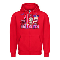 Red my first pink halloween Zipper Hoodie - AdoDesignShop