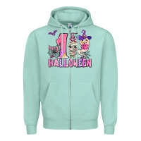 Seafoam my first pink halloween Zipper Hoodie - AdoDesignShop