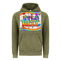 Vintage Olive Always An Ally Pride LGBTQ+ Tumbler Vintage Hoodie - BundleAndBundleShop
