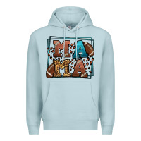 Blue Mist American Football Mama Mother's Day Premium Hoodie - LillyAllenDesigns