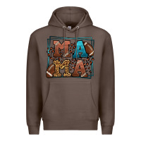 Coffee American Football Mama Mother's Day Premium Hoodie - LillyAllenDesigns