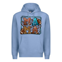 Colony Blue American Football Mama Mother's Day Premium Hoodie - LillyAllenDesigns