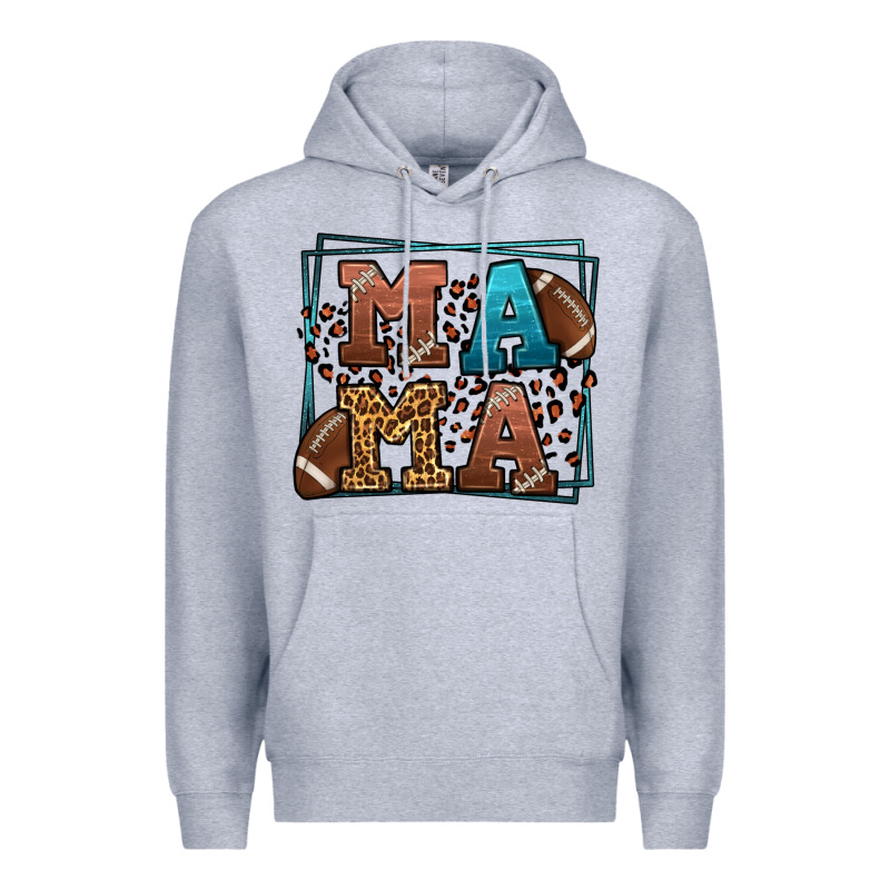 American Football Mama Mother's Day Premium Hoodie by LillyAllenDesigns | Teevron