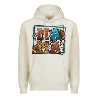 Oatmeal Heather American Football Mama Mother's Day Premium Hoodie - LillyAllenDesigns