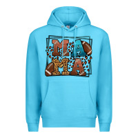 Ocean Blue American Football Mama Mother's Day Premium Hoodie - LillyAllenDesigns