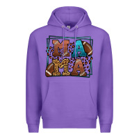 Purple American Football Mama Mother's Day Premium Hoodie - LillyAllenDesigns