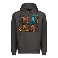 Smoke American Football Mama Mother's Day Premium Hoodie - LillyAllenDesigns