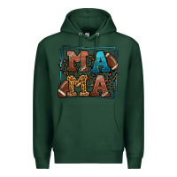 Sports Green American Football Mama Mother's Day Premium Hoodie - LillyAllenDesigns