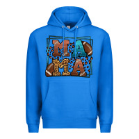 True Royal American Football Mama Mother's Day Premium Hoodie - LillyAllenDesigns