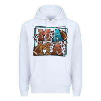 White American Football Mama Mother's Day Premium Hoodie - LillyAllenDesigns