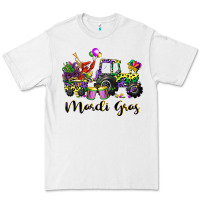 White mardi gras tractor Premium Tee - CowGirlArtShop