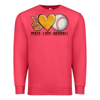 Cardinal peace love baseball Premium Sweatshirt - AdoDesignShop