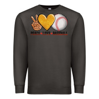Smoke peace love baseball Premium Sweatshirt - AdoDesignShop