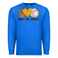 True Royal peace love baseball Premium Sweatshirt - AdoDesignShop