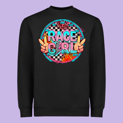 Race Girl Heavyweight Sweatshirt Designed By Adodesignshop