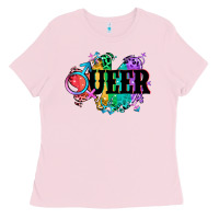 Bubblegum Pink Queer Ladies Tee - CowGirlArtShop