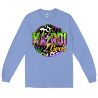 Colony Blue mardi gras lightning Long Sleeve Tee - FaDigitalArtStudio