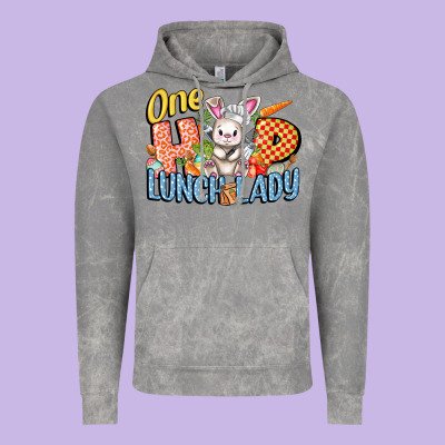 One Hip Lunch Lady Easter Day Vintage Hoodie Designed By Fadigitalartstudio