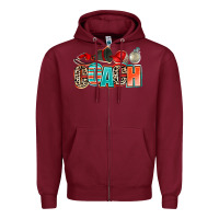 Burgundy coach Zipper Hoodie - AdoDesignShop