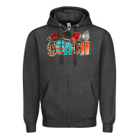 Charcoal Heather coach Zipper Hoodie - AdoDesignShop