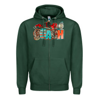Sports Green coach Zipper Hoodie - AdoDesignShop