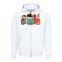 White coach Zipper Hoodie - AdoDesignShop