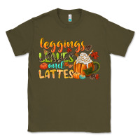 Army Green leaves and lattes Classic Tee - CowGirlArtShop