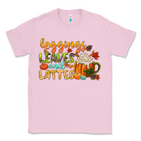 Bubblegum Pink leaves and lattes Classic Tee - CowGirlArtShop