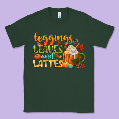 Leaves And Lattes Classic Tee Designed By Cowgirlartshop