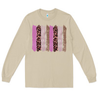 Mushroom pink glitter leopard brushstroke background Long Sleeve Tee - RanaPortraitStore