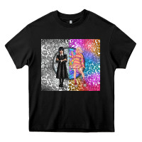 Black gothic girl and colorful girl best friends Heavy Core Tee - TumblerDesignByShophia