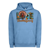 Pigment Pebble Blue love thanksgiving Urban Hoodie - JahusDesignShop
