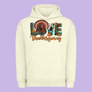 Love Thanksgiving Urban Hoodie Designed By Jahusdesignshop