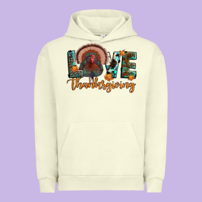 Love Thanksgiving Urban Hoodie Designed By Jahusdesignshop