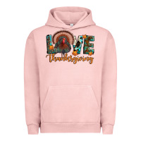 Pigment Salmon love thanksgiving Urban Hoodie - JahusDesignShop