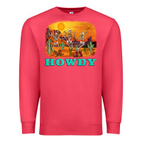 Cardinal western skeleton Premium Sweatshirt - AdoDesignShop