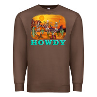 Chestnut western skeleton Premium Sweatshirt - AdoDesignShop